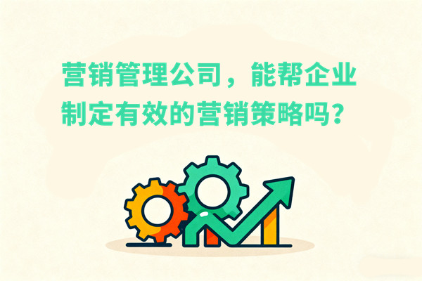 營銷管理公司，能幫企業(yè)制定有效的營銷策略嗎？